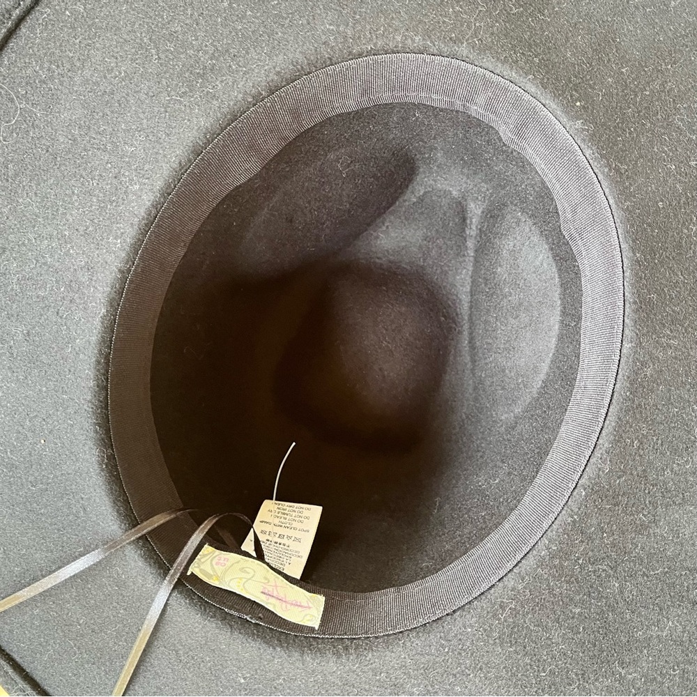 FREE PEOPLE Black Wool Felt and Suede Rancher Hat - Picture 6 of 9